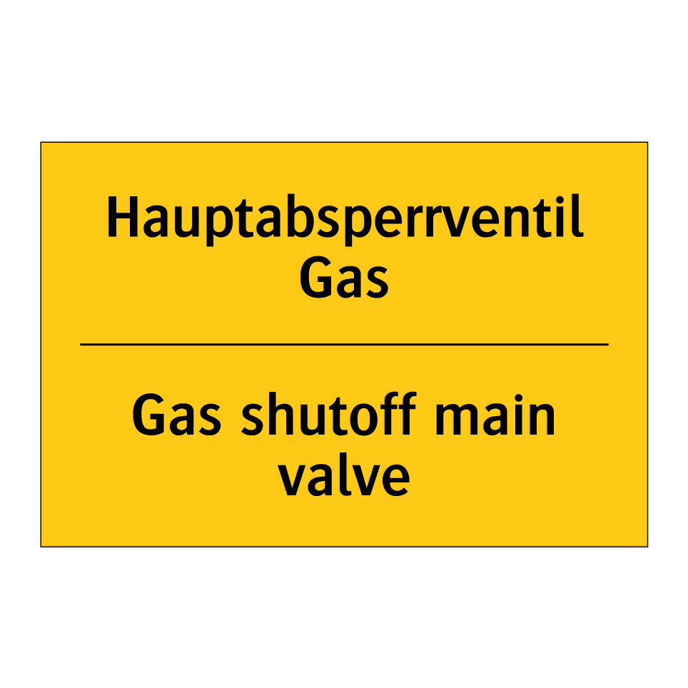 Hauptabsperrventil Gas - Gas shutoff main valve