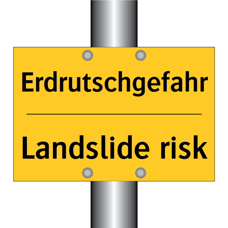 Erdrutschgefahr - Landslide risk