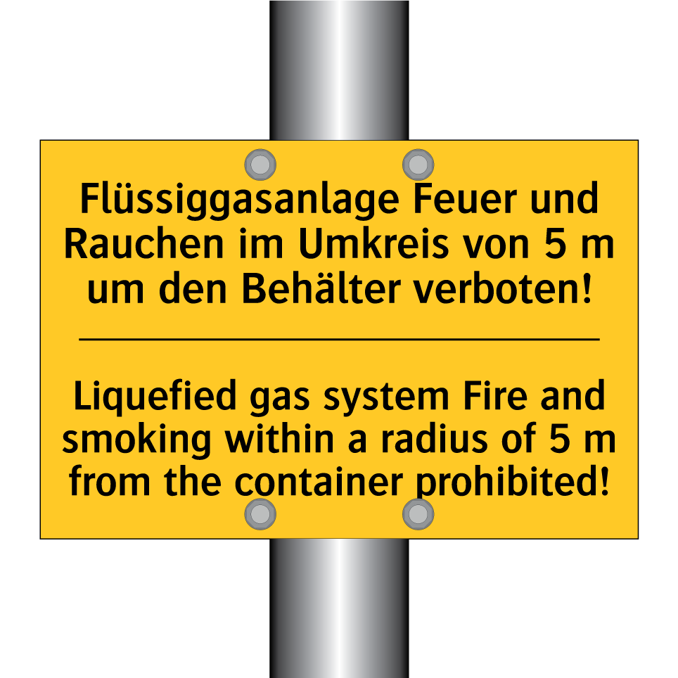 Flüssiggasanlage Feuer und Rauchen /.../ - Liquefied gas system Fire and /.../