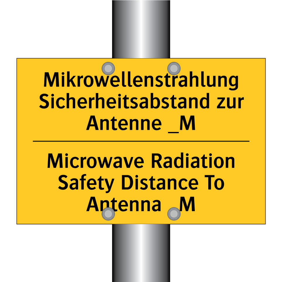 Mikrowellenstrahlung Sicherheitsabstand /.../ - Microwave Radiation Safety Distance /.../