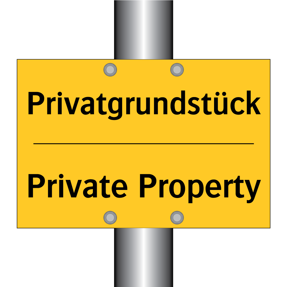 Privatgrundstück - Private Property