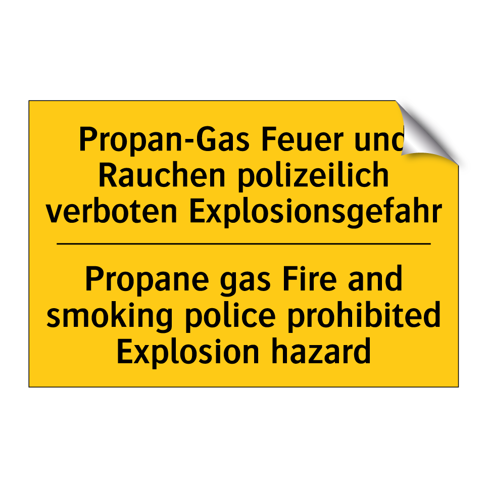 Propan-Gas Feuer und Rauchen polizeilich /.../ - Propane gas Fire and smoking police /.../