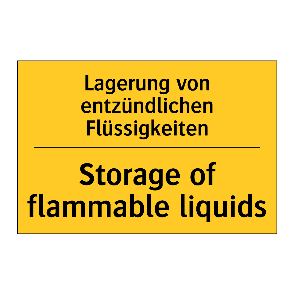 Lagerung von entzündlichen Flüssigkeiten/.../ - Storage of flammable liquids
