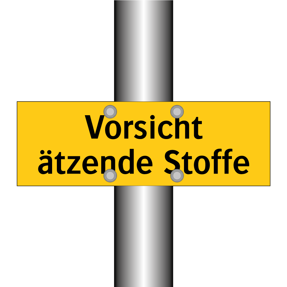 Vorsicht ätzende Stoffe