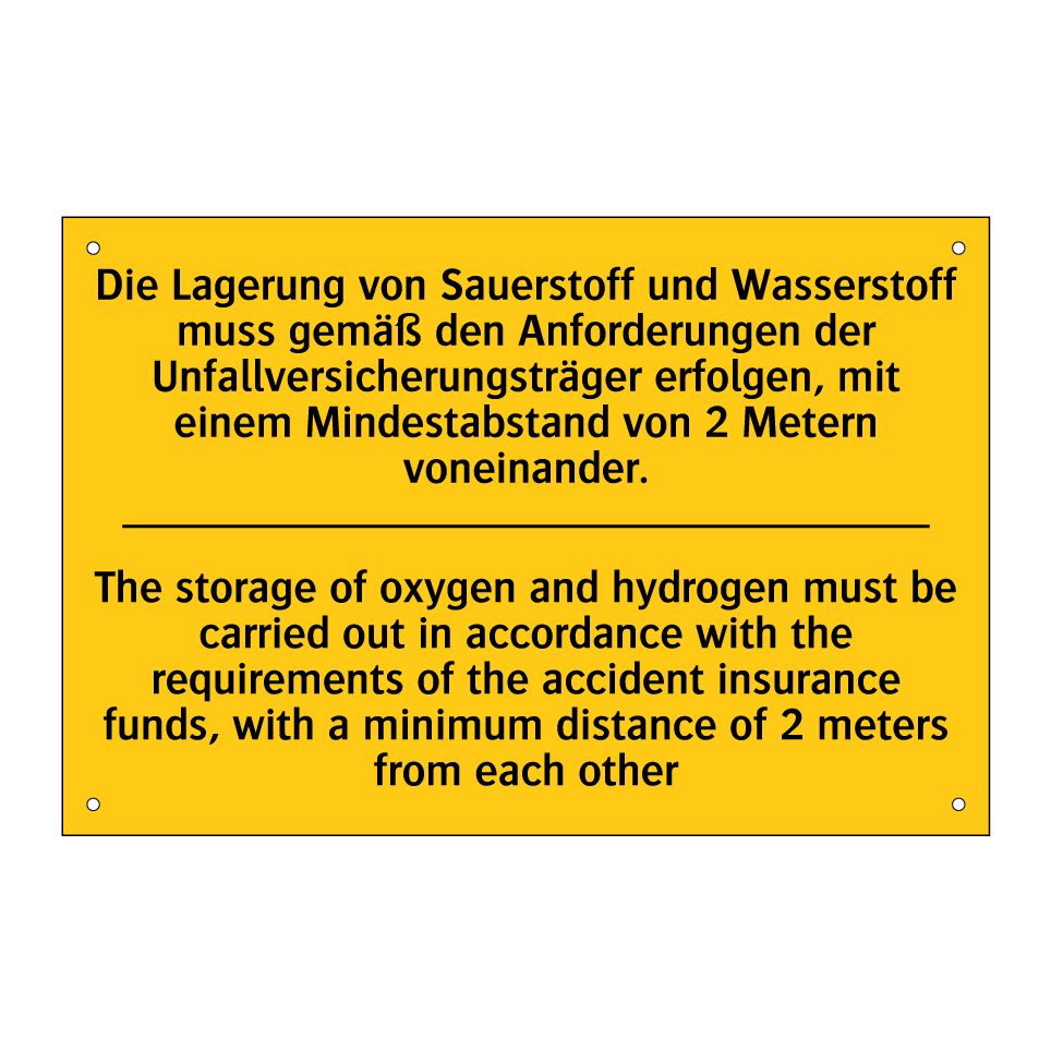 Die Lagerung von Sauerstoff und /.../ - The storage of oxygen and hydrogen /.../