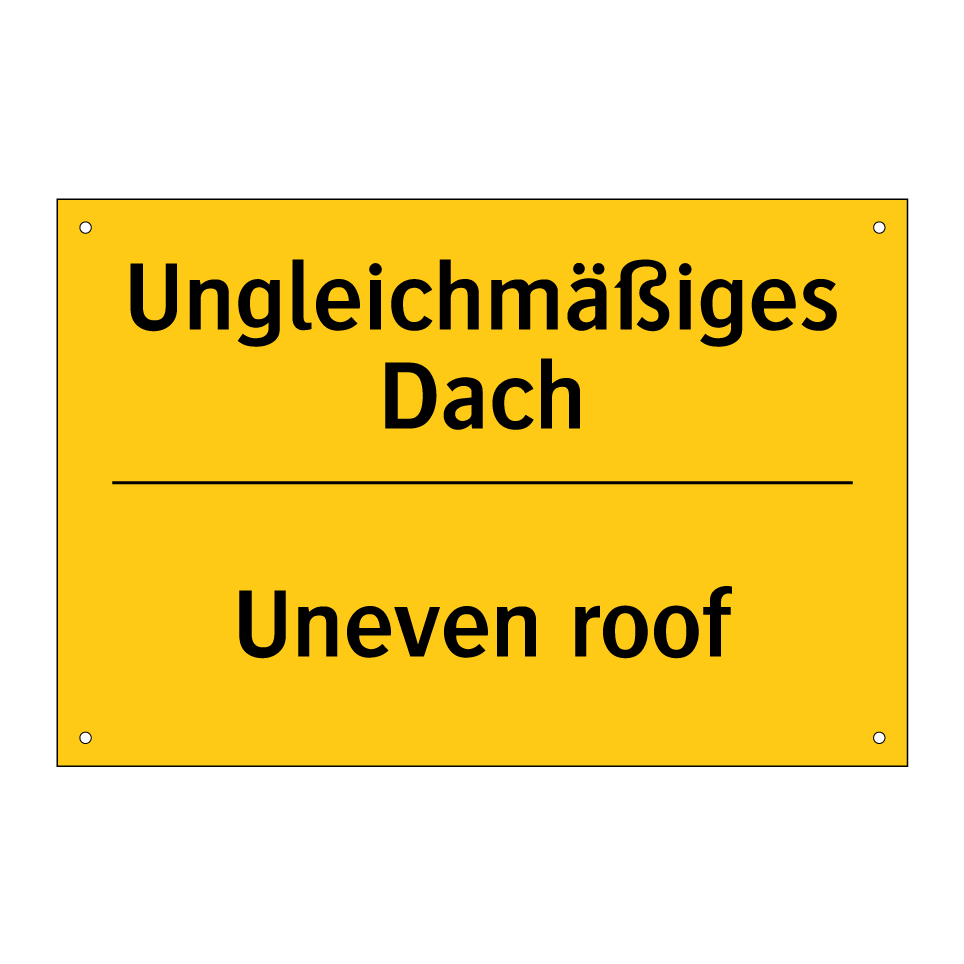 Ungleichmäßiges Dach - Uneven roof