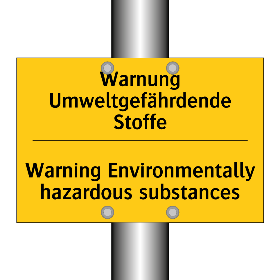 Warnung Umweltgefährdende Stoffe/.../ - Warning Environmentally hazardous /.../