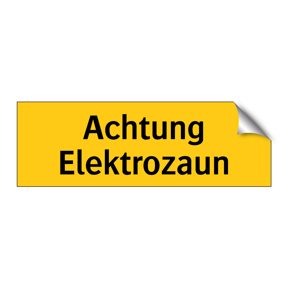 Achtung Elektrozaun