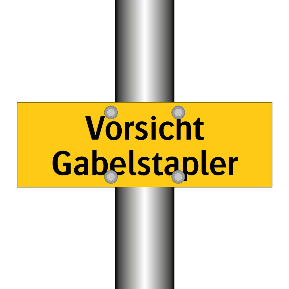 Vorsicht Gabelstapler