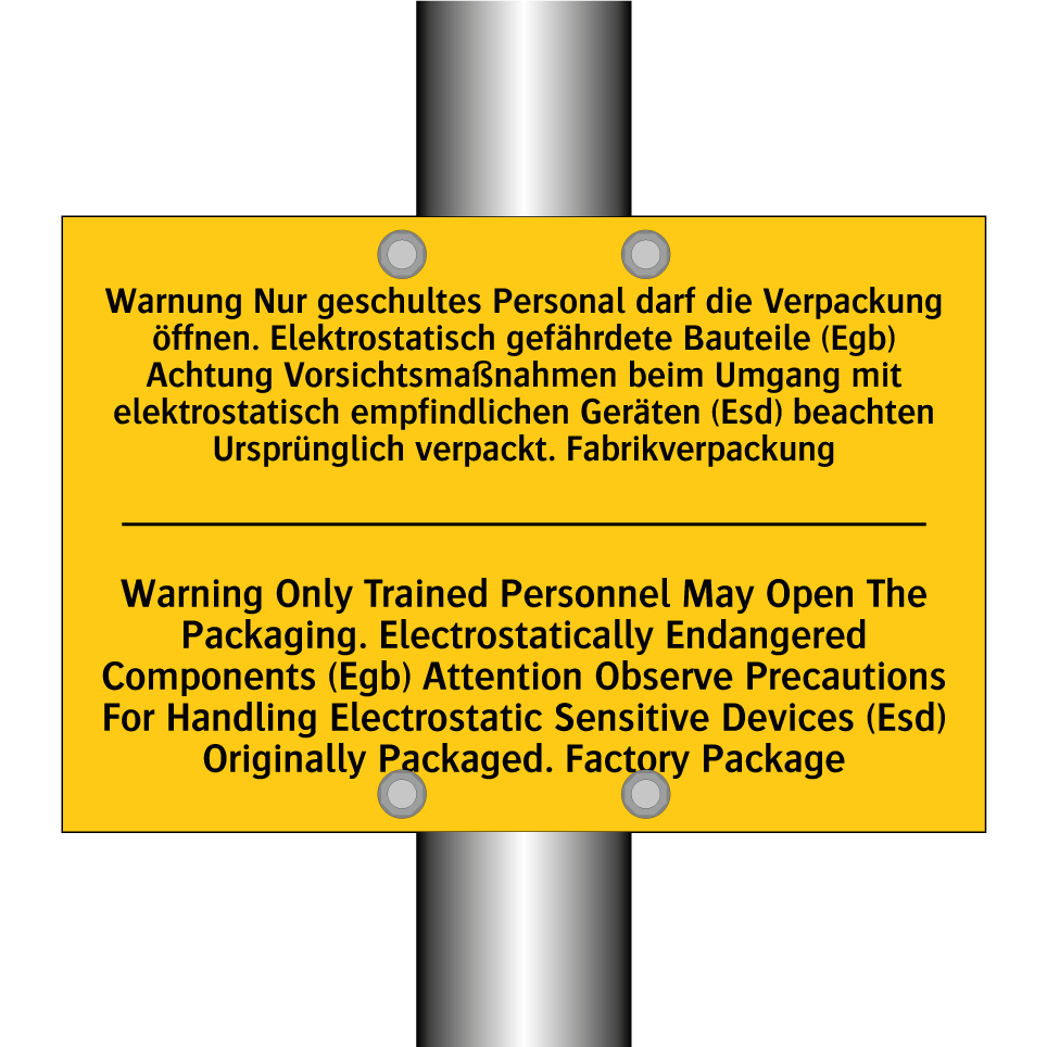 Warnung Nur geschultes Personal /.../ - Warning Only Trained Personnel /.../