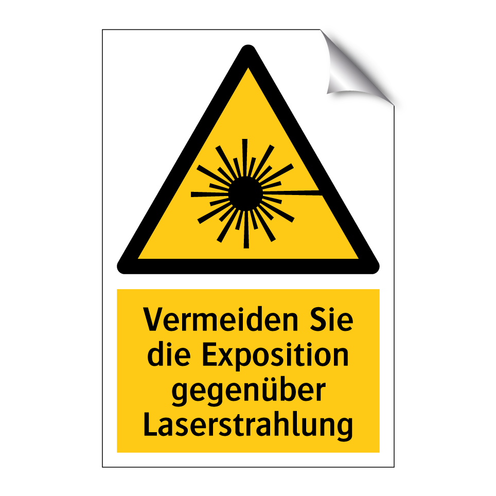 Vermeiden Sie die Exposition gegenüber Laserstrahlung