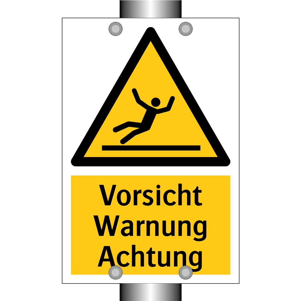 Vorsicht Warnung Achtung