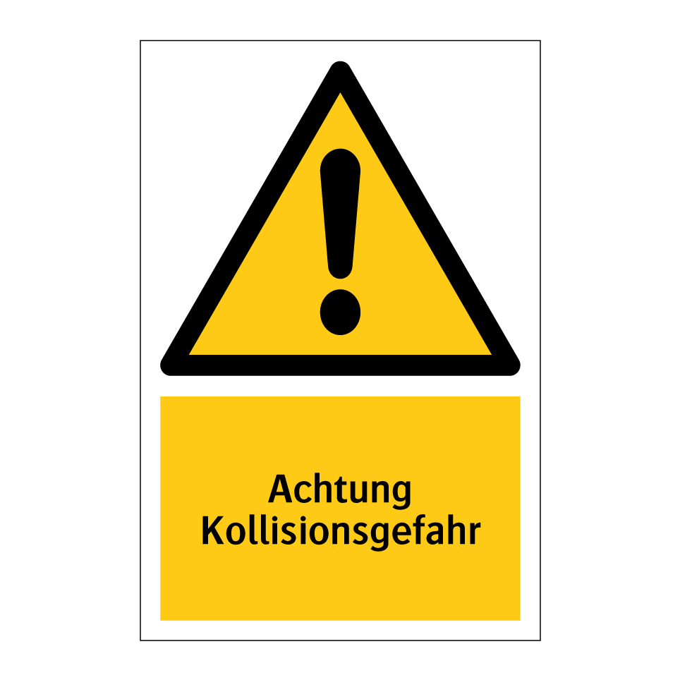 Achtung Kollisionsgefahr