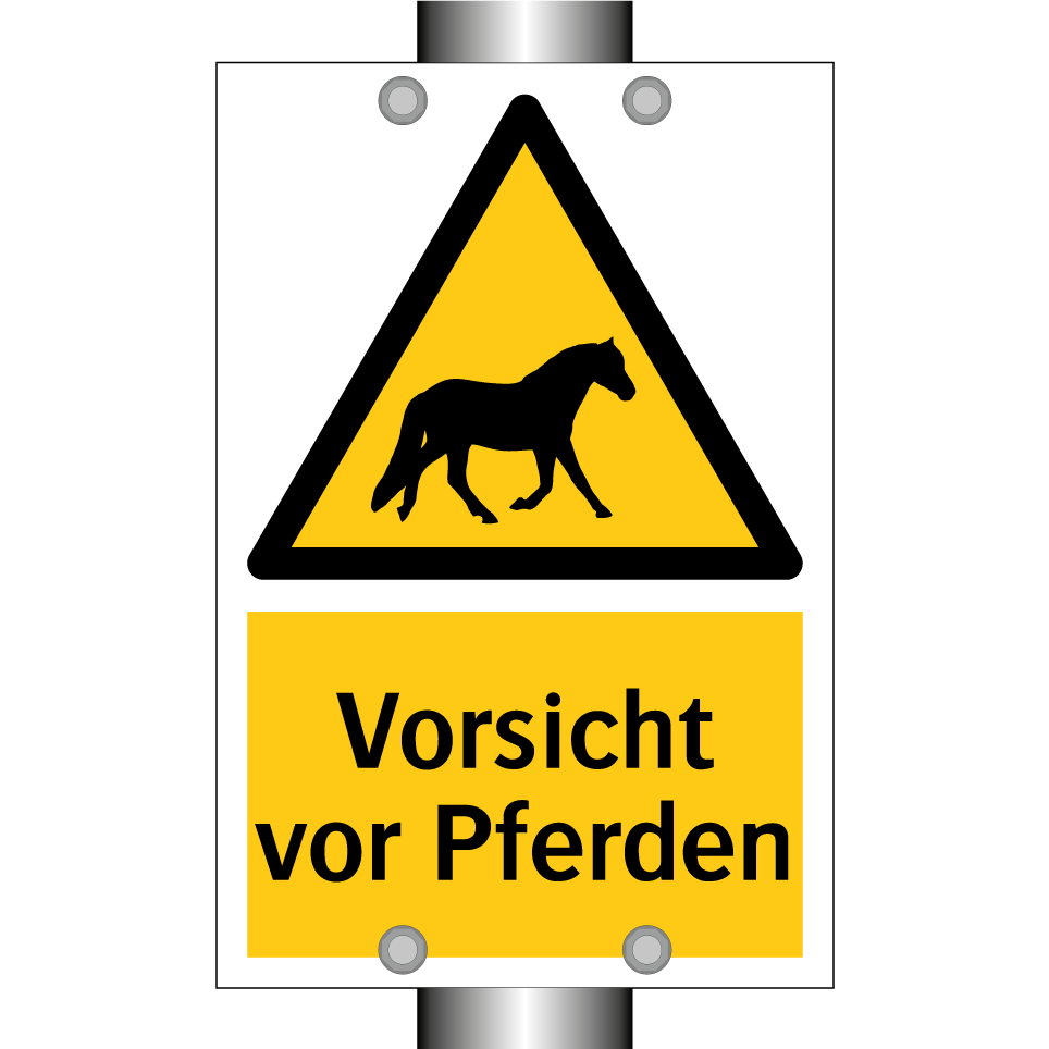 Vorsicht vor Pferden