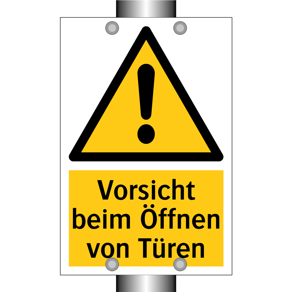 Vorsicht beim Öffnen von Türen