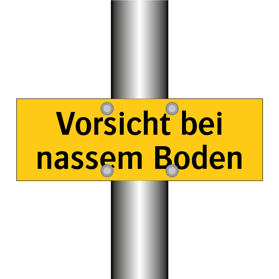 Vorsicht bei nassem Boden