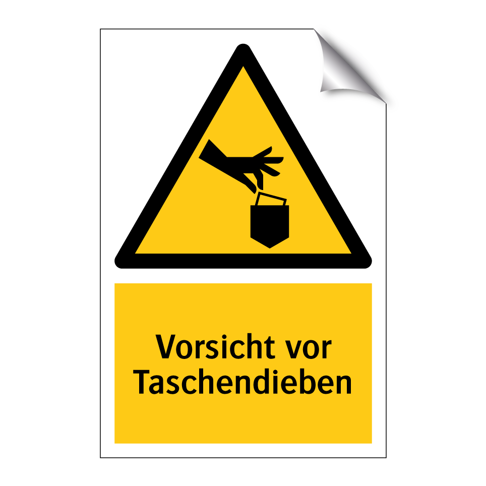 Vorsicht vor Taschendieben