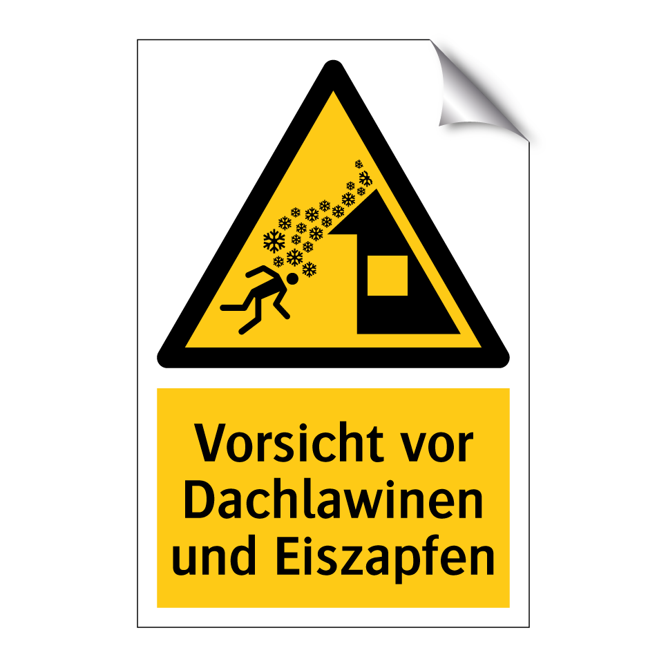 Vorsicht vor Dachlawinen und Eiszapfen