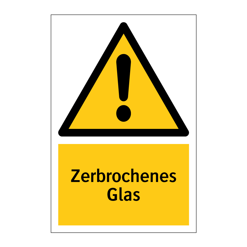 Zerbrochenes Glas