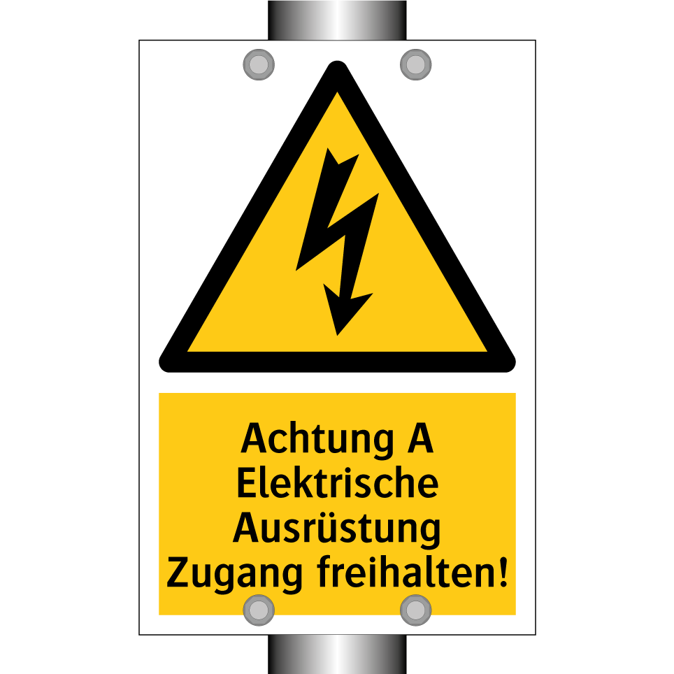 Achtung A Elektrische Ausrüstung Zugang freihalten!