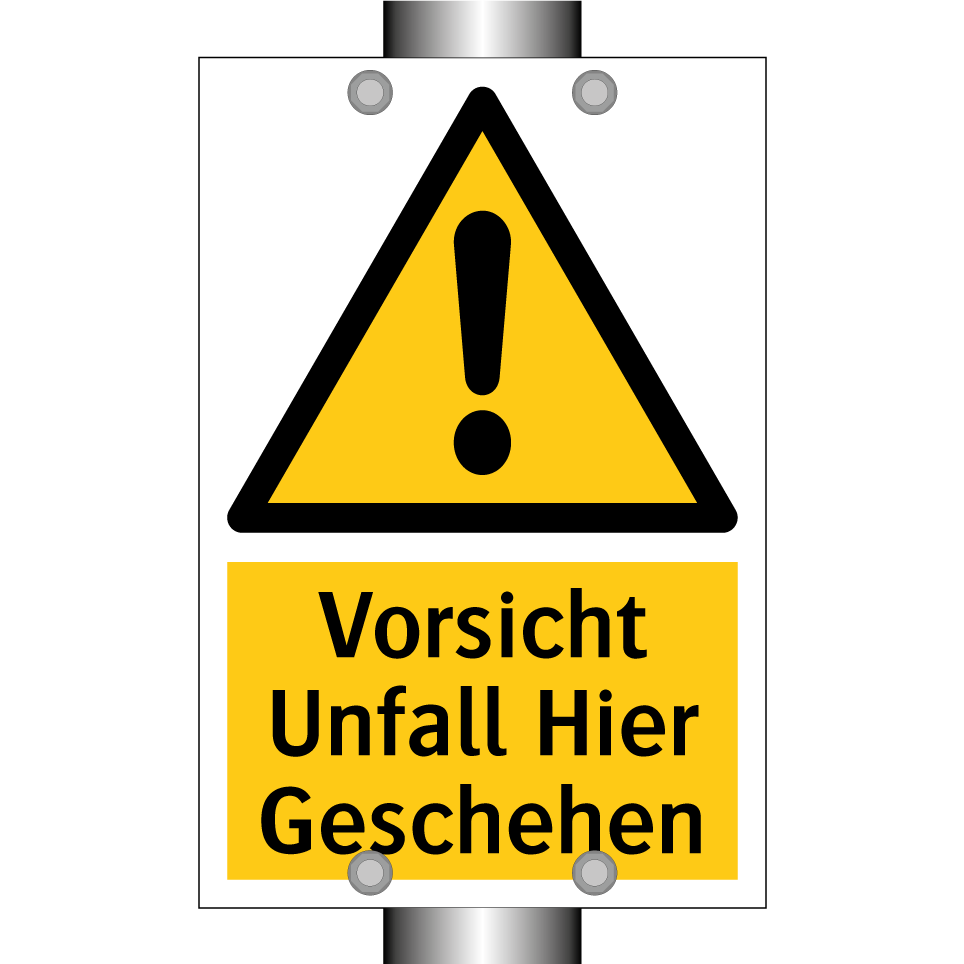 Vorsicht Unfall Hier Geschehen