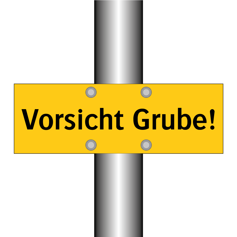 Vorsicht Grube!