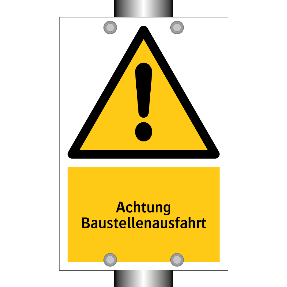 Achtung Baustellenausfahrt