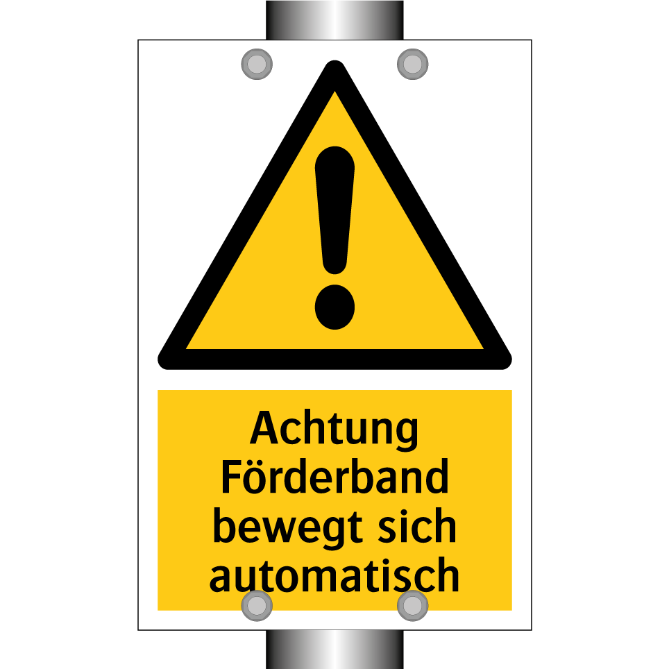 Achtung Förderband bewegt sich automatisch