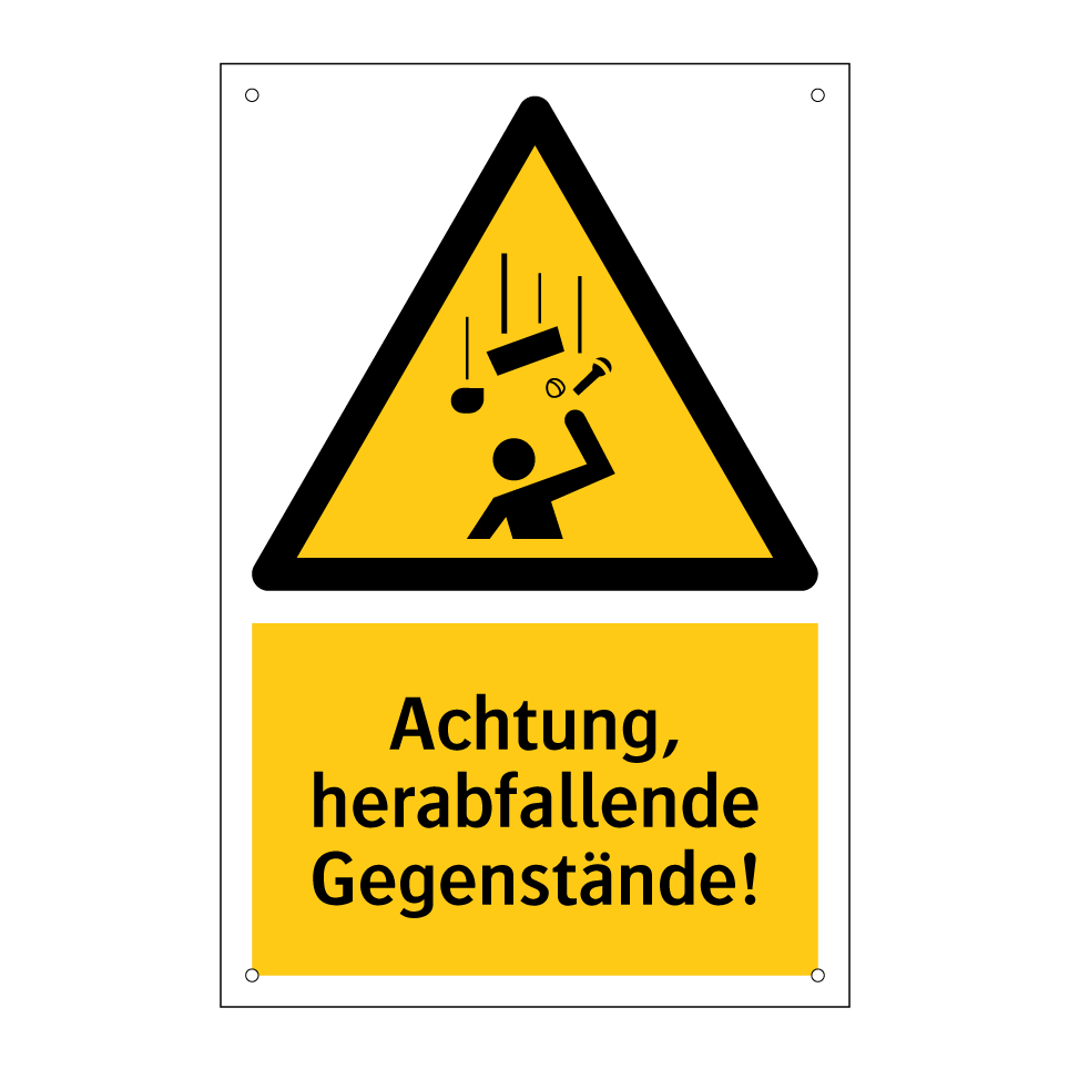 Achtung, herabfallende Gegenstände!