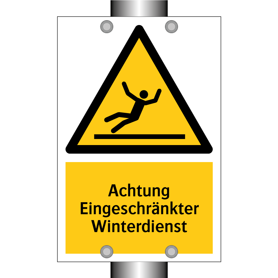 Achtung Eingeschränkter Winterdienst