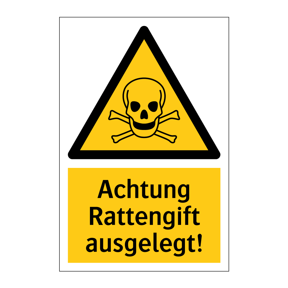 Achtung Rattengift ausgelegt!