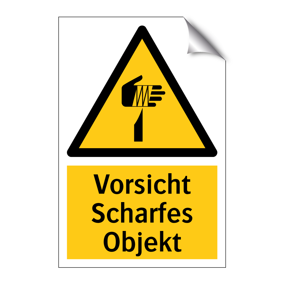 Vorsicht Scharfes Objekt