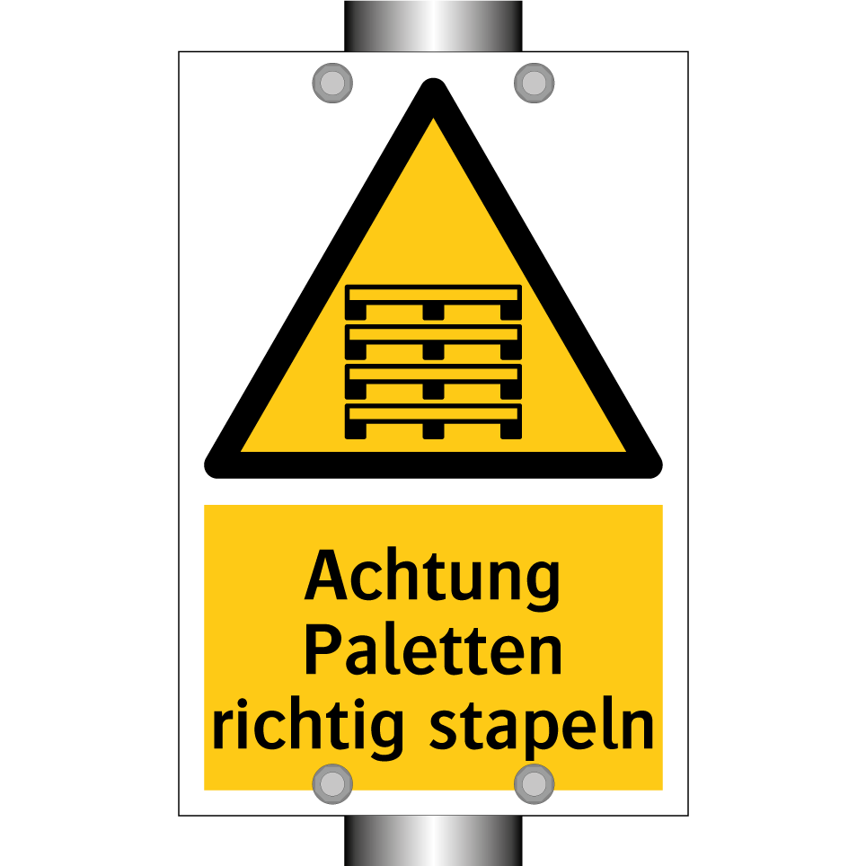 Achtung Paletten richtig stapeln