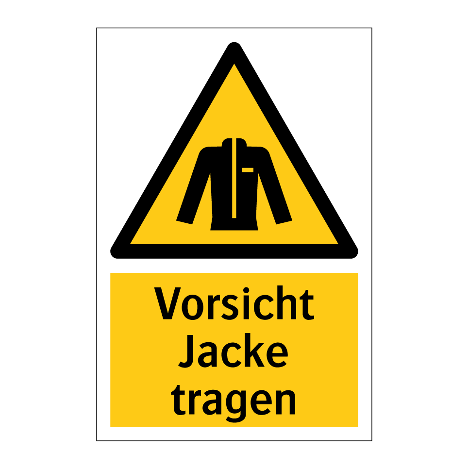 Vorsicht Jacke tragen