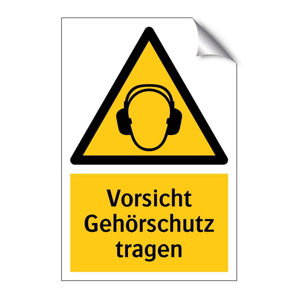 Vorsicht Gehörschutz tragen