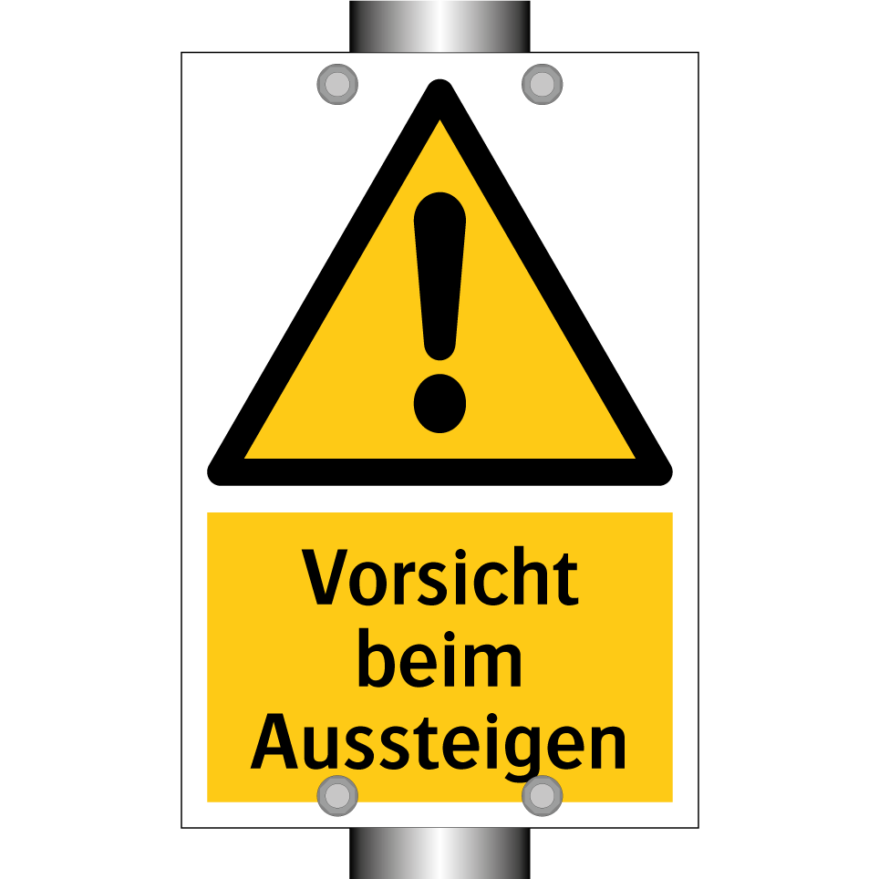 Vorsicht beim Aussteigen