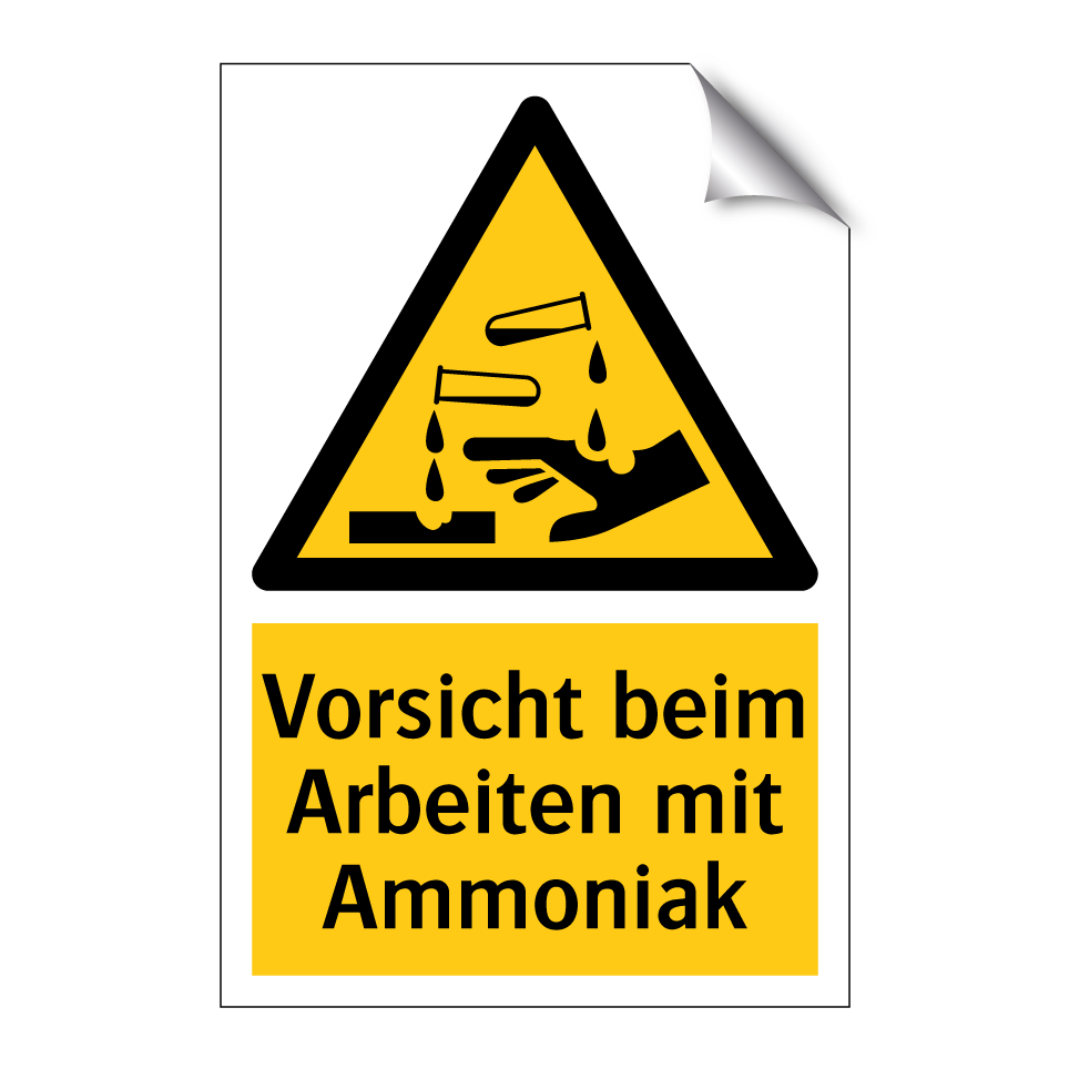 Vorsicht beim Arbeiten mit Ammoniak