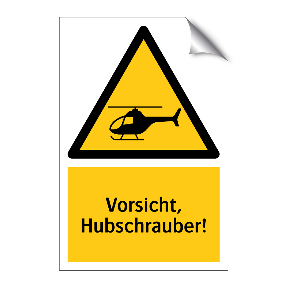 Vorsicht, Hubschrauber!