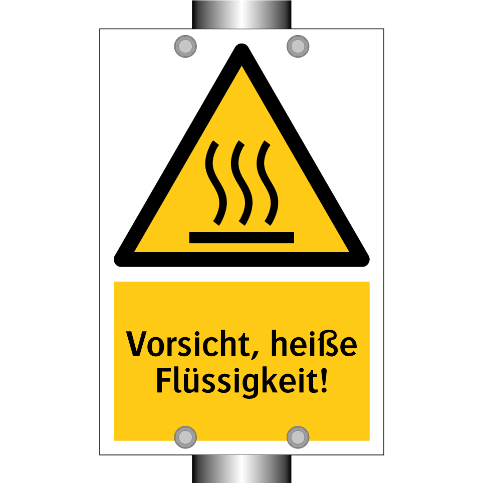 Vorsicht, heiße Flüssigkeit!