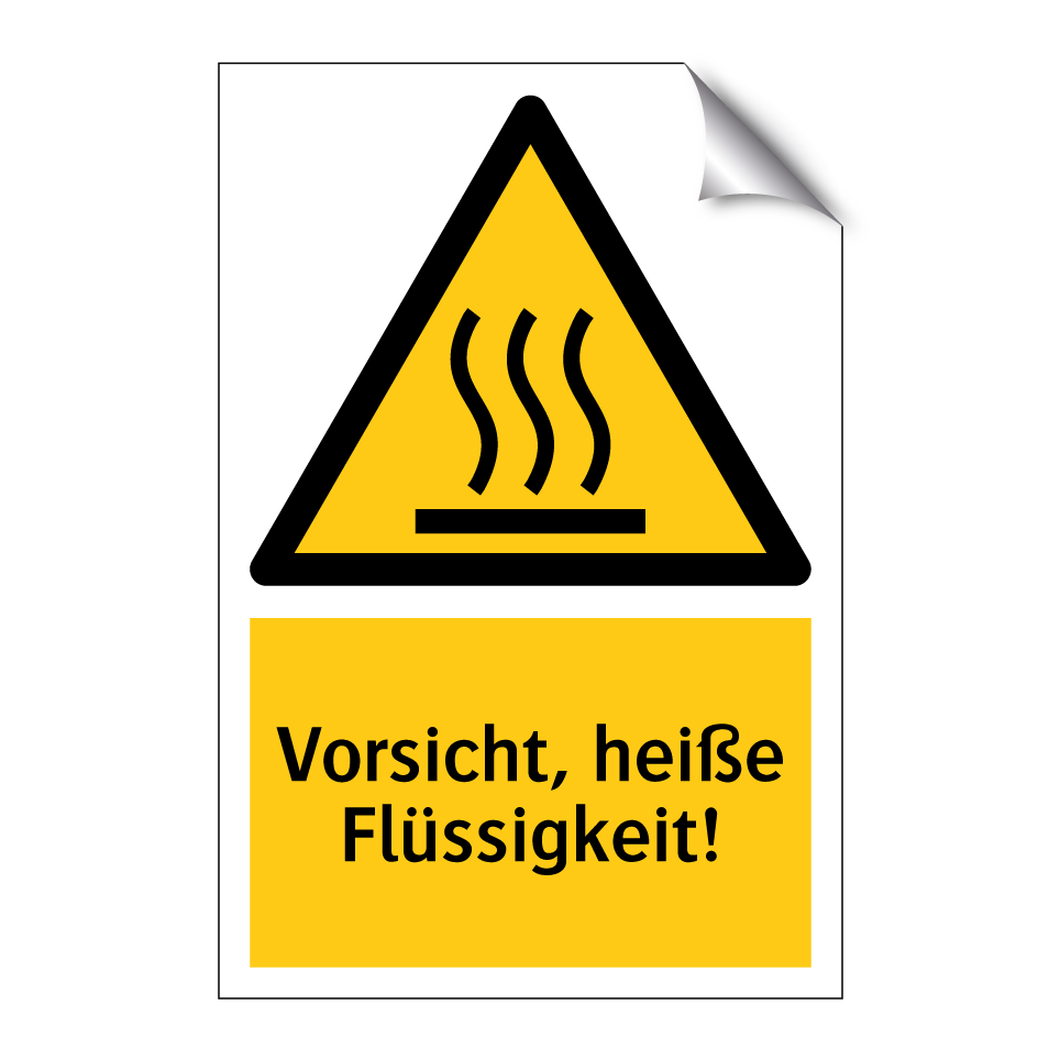 Vorsicht, heiße Flüssigkeit!