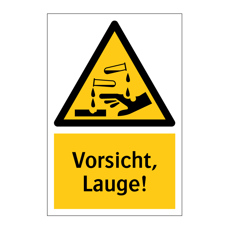 Vorsicht, Lauge!