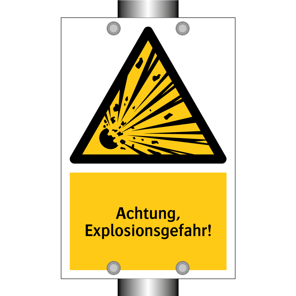 Achtung, Explosionsgefahr!