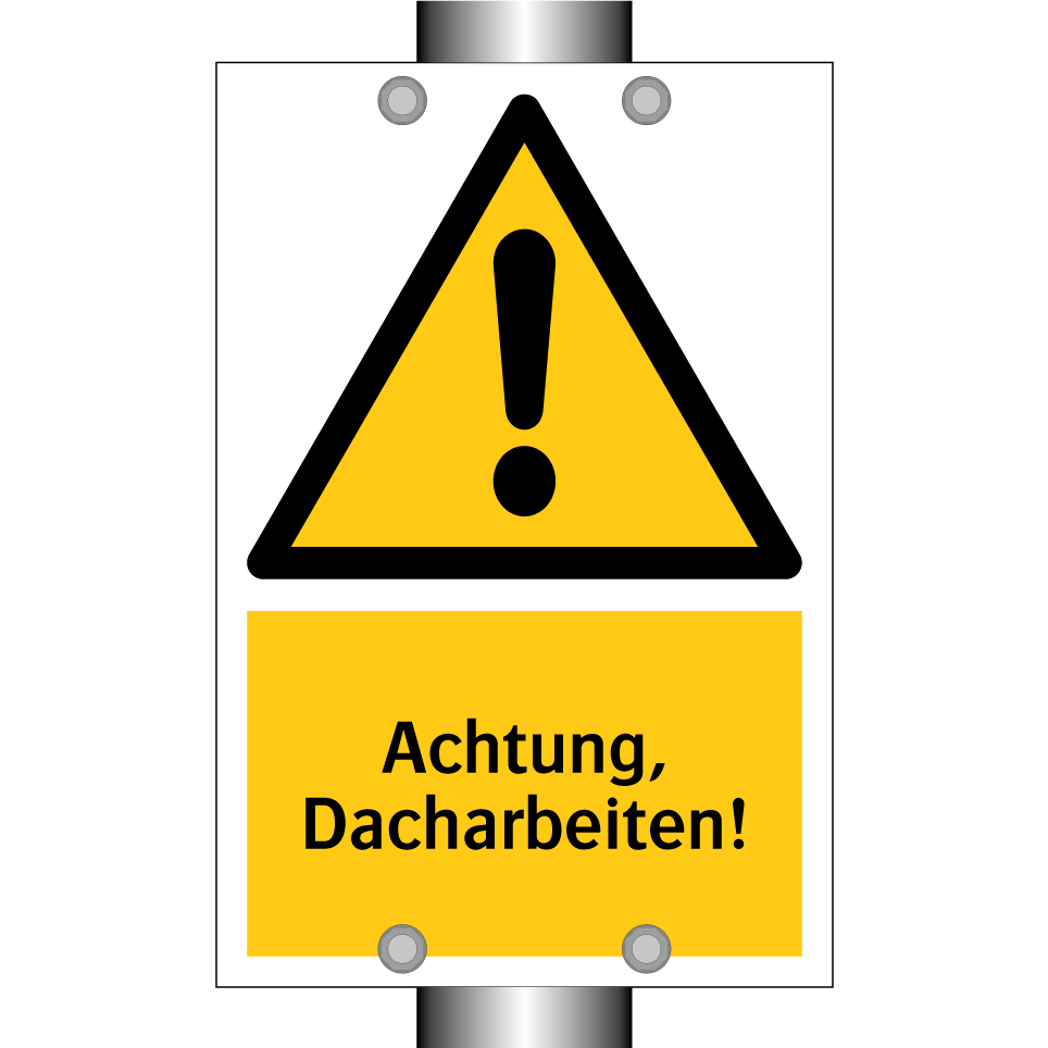 Achtung, Dacharbeiten!