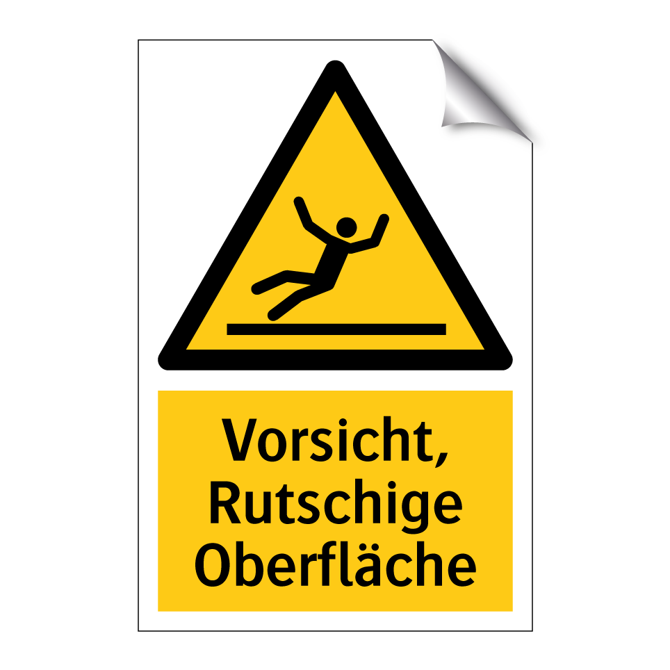 Vorsicht, Rutschige Oberfläche