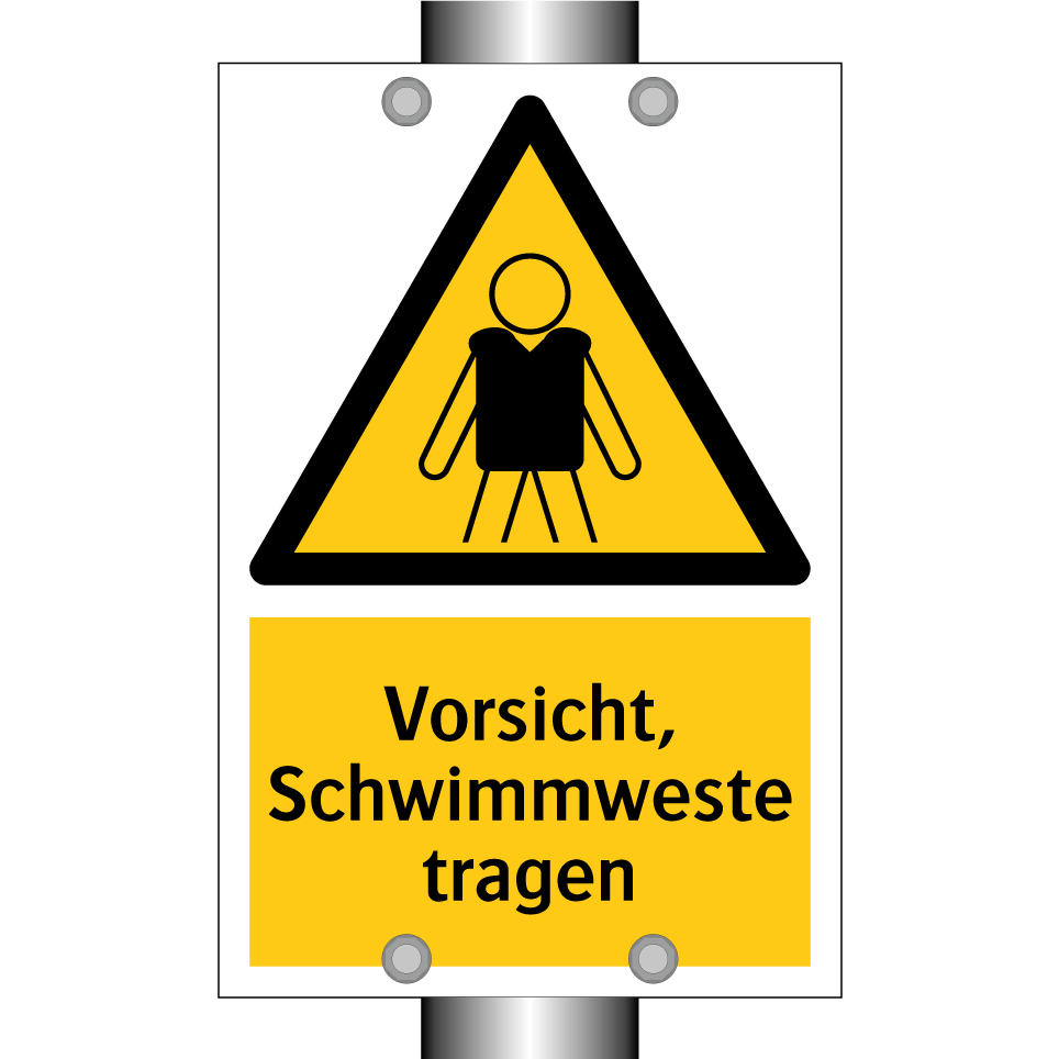 Vorsicht, Schwimmweste tragen