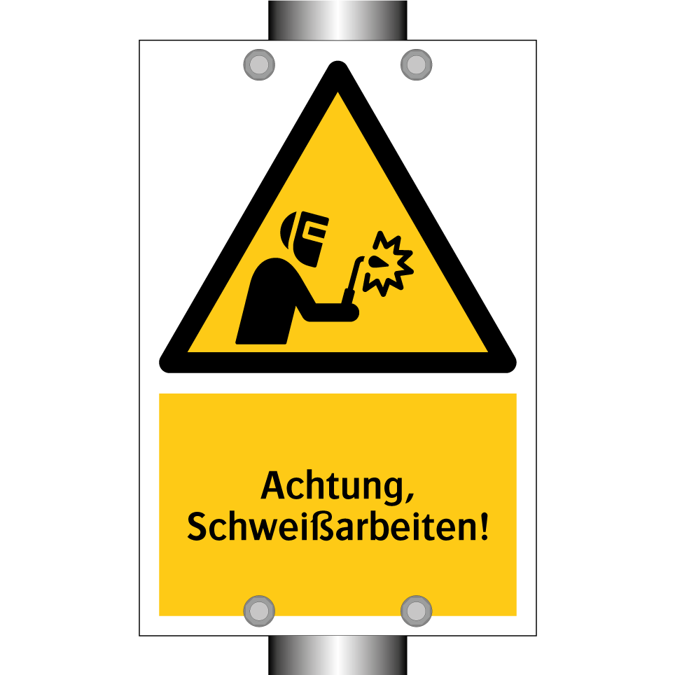 Achtung, Schweißarbeiten!
