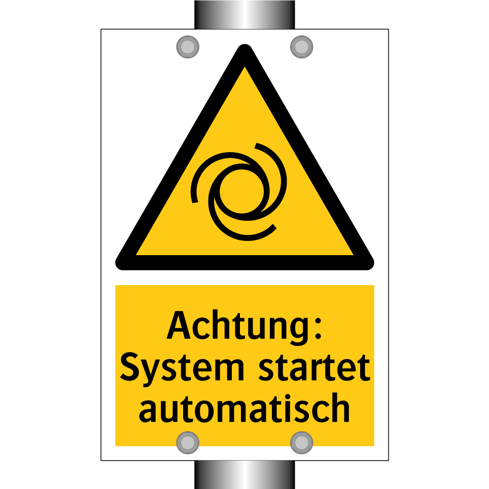 Achtung: System startet automatisch