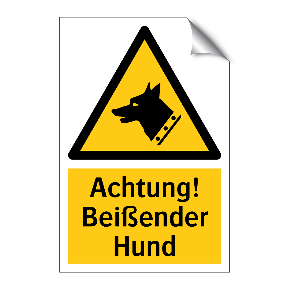 Achtung! Beißender Hund