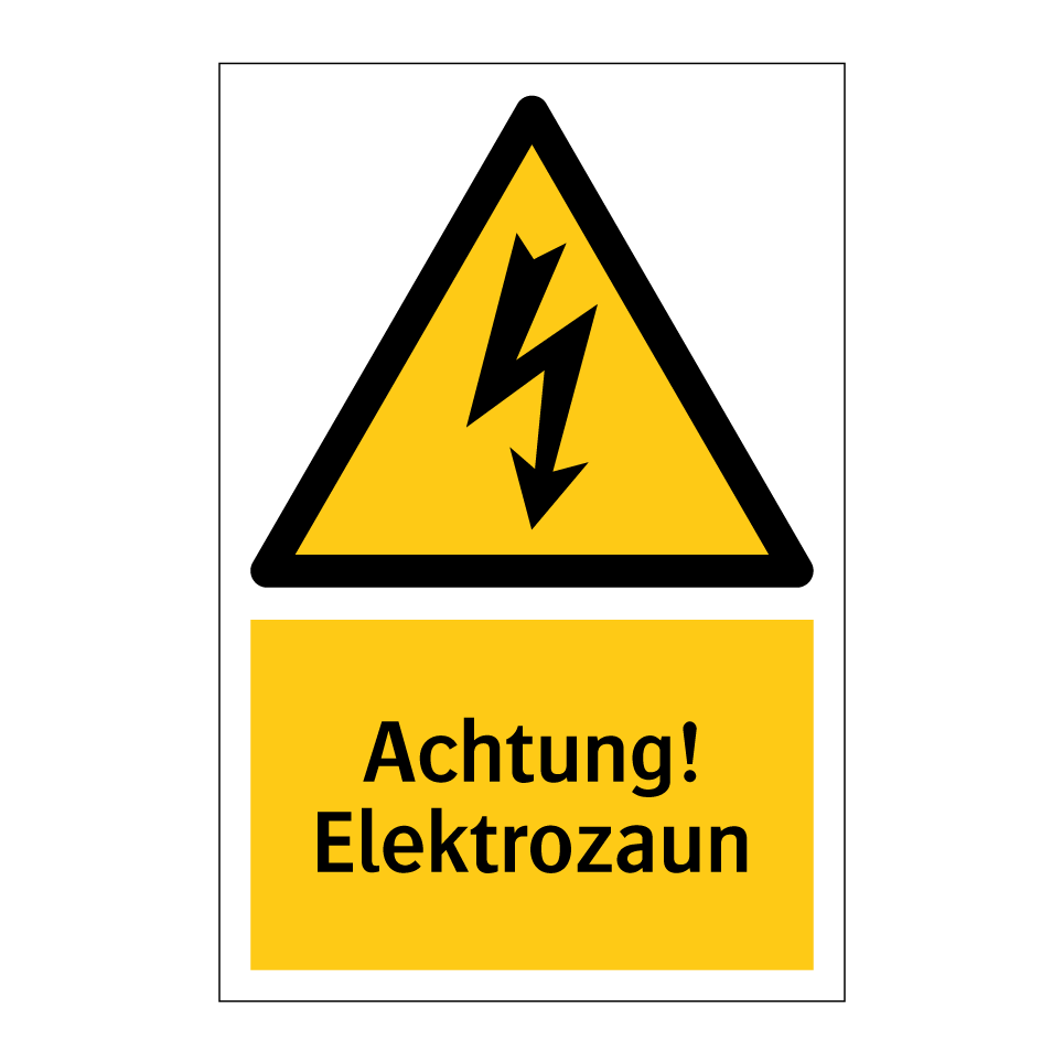 Achtung! Elektrozaun