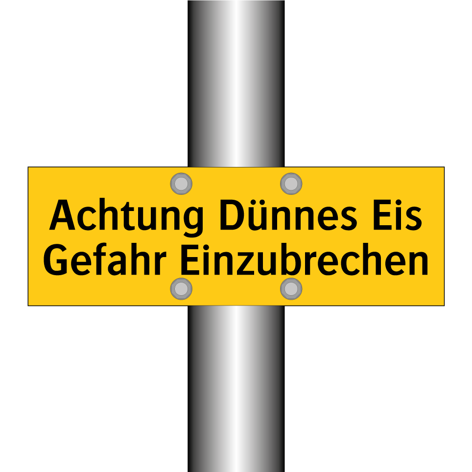 Achtung Dünnes Eis Gefahr Einzubrechen